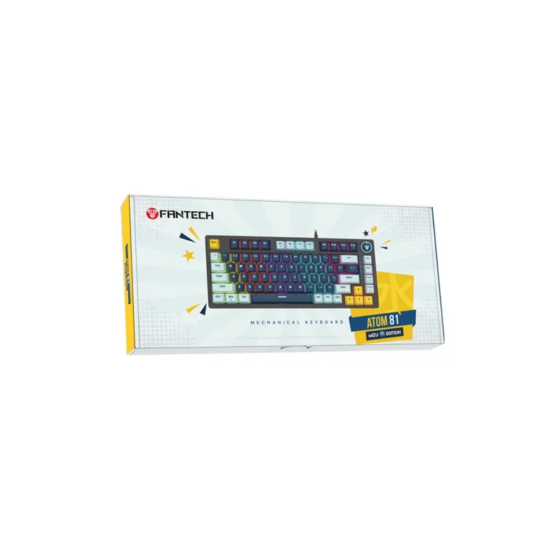 کیبورد مخصوص بازی فنتک مدل Atom81 MK875V2 مکانیکال با سوئیچ قرمز