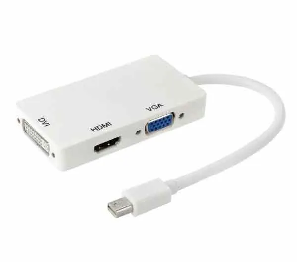 مبدل Mini DisplayPort به HDMI، DVI و VGA مدل All in one