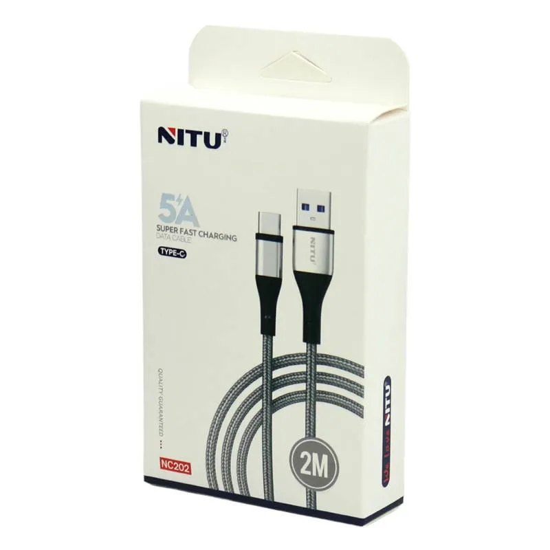 کابل تبدیل USB به Type-C نیتو مدل NC202 طول 2 متر