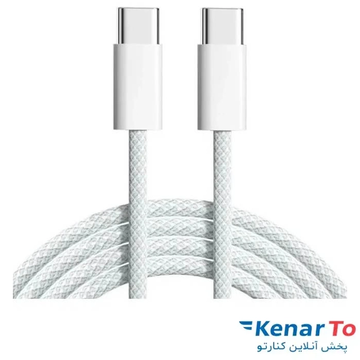 کابل تبدیل Type-C PD به Type-C اپل مدل MQKJ3ZM/A 60W طول 1 متر اصل چین
