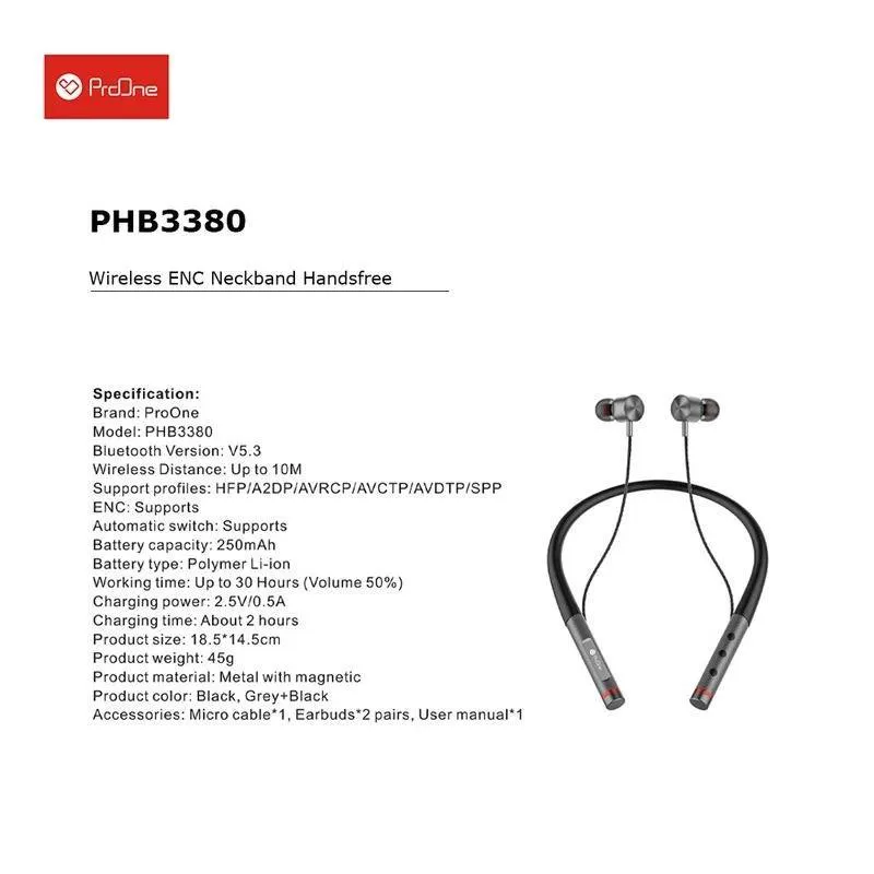 هدست بلوتوث پرووان مدل PHB 3380