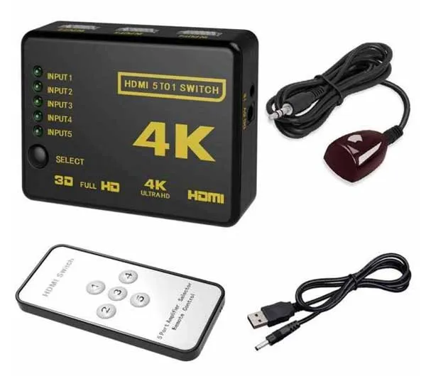 سوئیچ ونتولینک 1 به 5 HDMI مدل UH-501