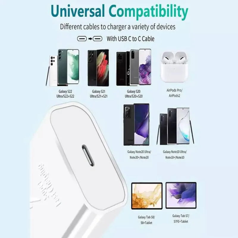 شارژر دیواری 45W PD USB-C سامسونگ اورجینال مدل EP-TA845 دو پین