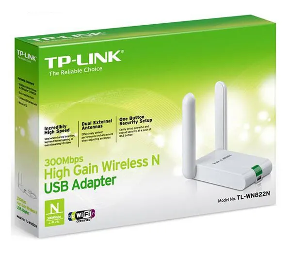 کارت شبکه USB بی‌ سیم N300 تی پی-لینک مدل TL-WN822N