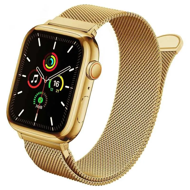بند ساعت هوشمند گرین لاین  مدل Milanese Loop مناسب برای اپل واچ 42/44/45/49 میلی متری