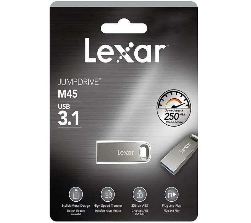 فلش مموری لکسار مدل  M45 USB 3.1 ظرفیت 64 گیگابایت