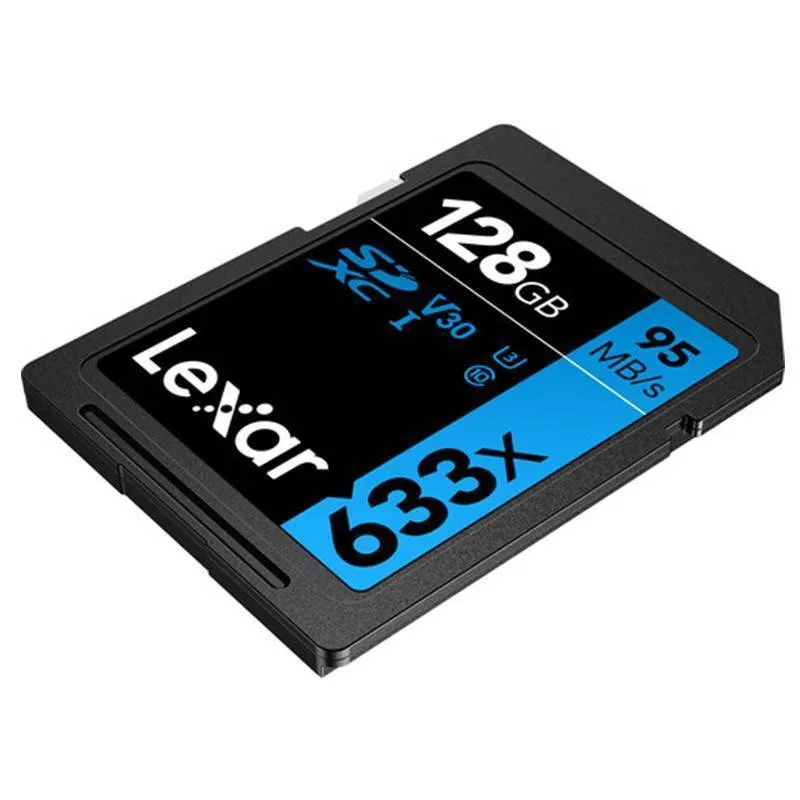 کارت حافظه SDXC لکسار مدل Performance کلاس 10 استاندارد UHS-I U3 سرعت 95MBps ظرفیت 128 گیگابایت