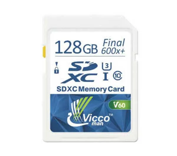کارت حافظه SDXC ویکومن مدل Extra کلاس 10 استاندارد UHS-I سرعت90MB/S ظرفیت 128 گیگابایت