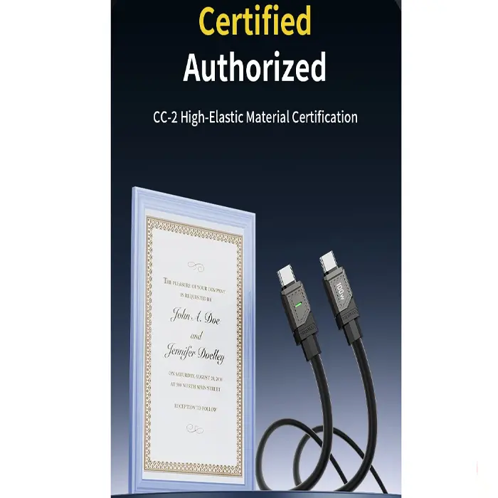 کابل تبدیل Type-C PD به Type-C ترانیو مدل CC-2 100W طول 1 متر