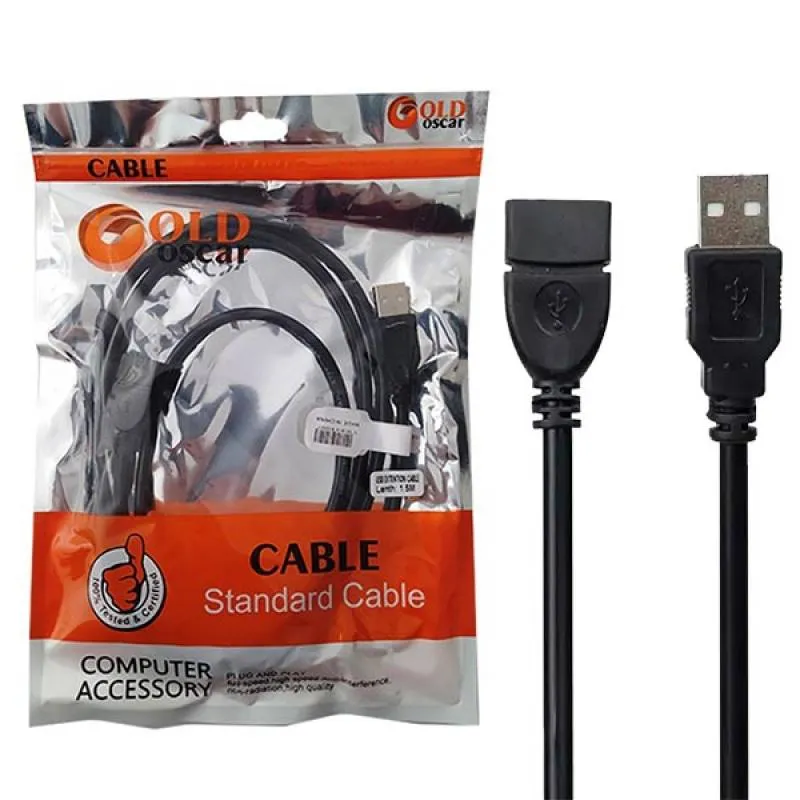 کابل افزایش طول USB 2.0 گلد اسکار به طول 5 متر