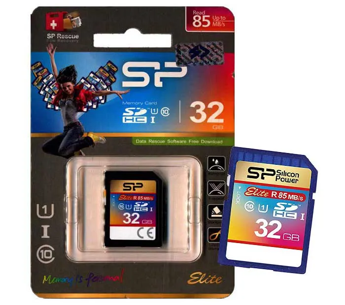کارت حافظه SDHC سیلیکون پاور مدل Elite کلاس 10 استاندارد UHS-I U1 سرعت 85MBps ظرفیت 32 گیگابایت