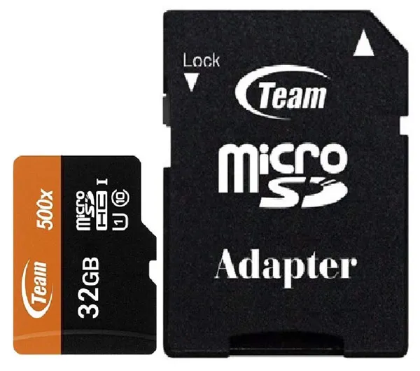 کارت حافظه MicroSDHC تیم گروپ کلاس 10 استاندارد UHS-I U1 سرعت 80MBps ظرفیت 32 گیگابایت