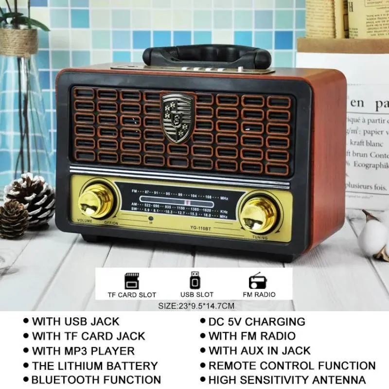 اسپیکر بلوتوثی قابل حمل یوگان مدل ‌YG-110BT