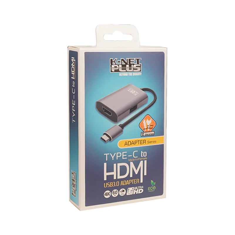 تبدیل Type-C به HDMI و USB 3.0 4K کی نت پلاس مدل KP-COCMS202