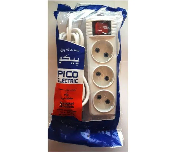 چند راهی برق 3 خانه پیکو مدل M/3 طول 3 متر