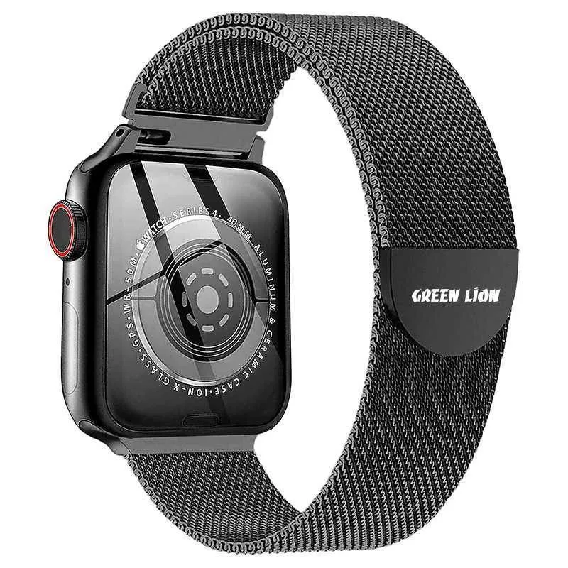 بند ساعت هوشمند گرین لاین  مدل Milanese Loop مناسب برای اپل واچ 42/44/45/49 میلی متری