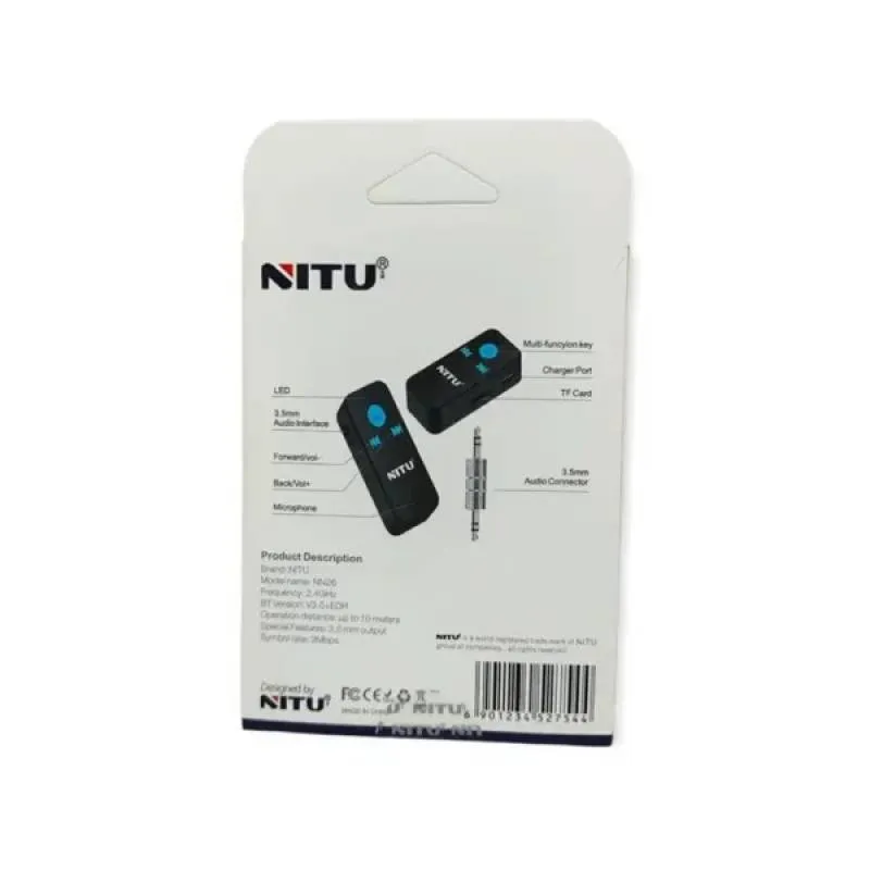 گیرنده بلوتوث نیتو مدل NN26 AUX