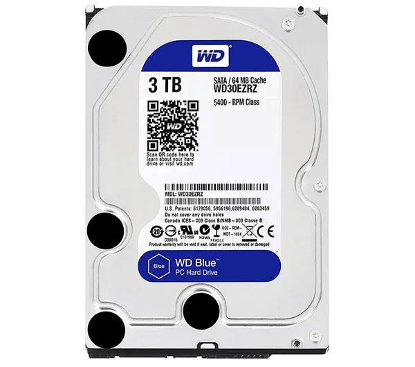 هارددیسک اینترنال وسترن دیجیتال مدل Blue ظرفیت 3 ترابایت