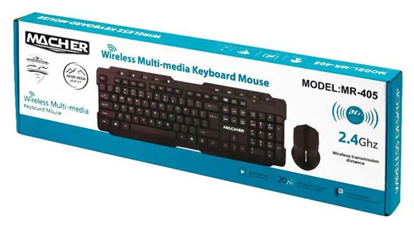 کیبورد و ماوس بی سیم مچر مدل MR-405W