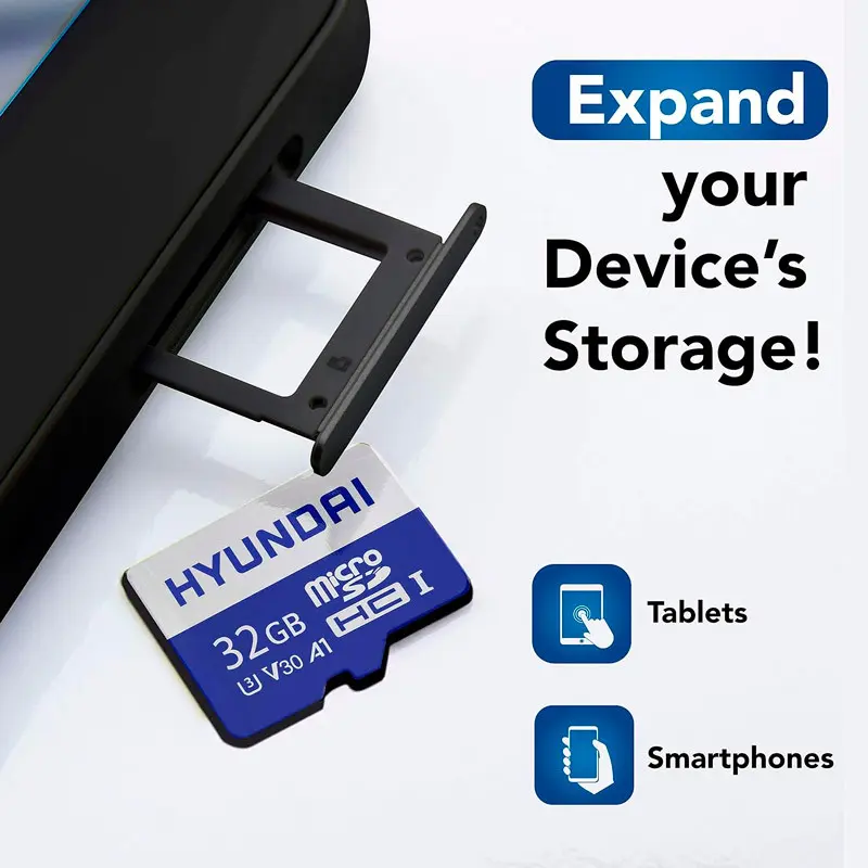 کارت حافظه microSDHC هیوندای مدل 4K A1 V30 کلاس 10 استاندارد UHS-I U3 ظرفیت 32 گیگابایت