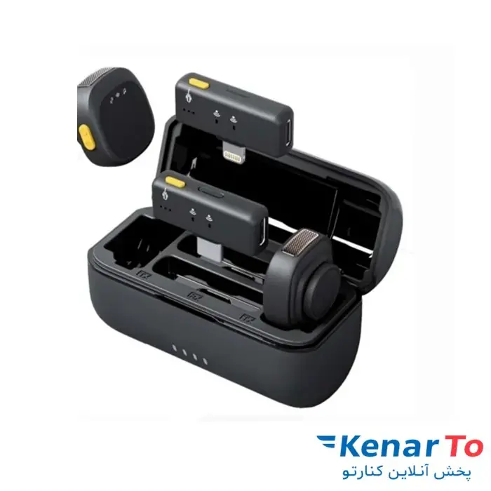 میکروفن یقه ای بی سیم KEZEN مدل KZ-WM23 DUAL Type-C / Lightening