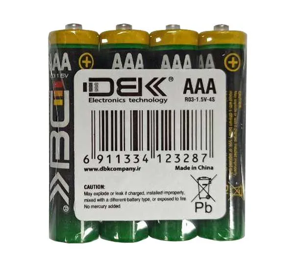 باتری نیم قلمی دی بی کا مدل Super Heavy Duty Plus بسته 60 عددی