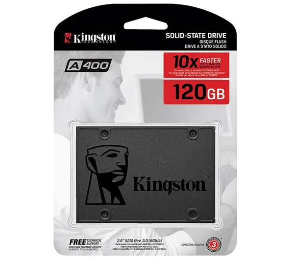 اس اس دی اینترنال کینگستون مدل A400 ظرفیت 120 گیگابایت