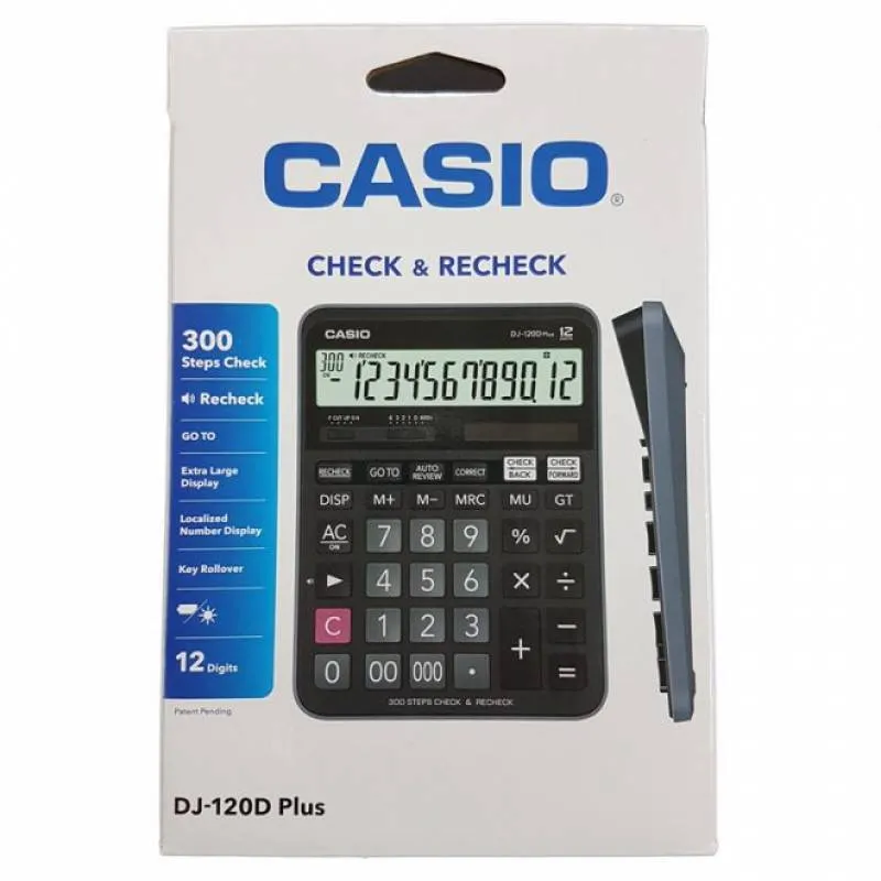 ماشین حساب کاسیو مدل Dj-120D PLUS