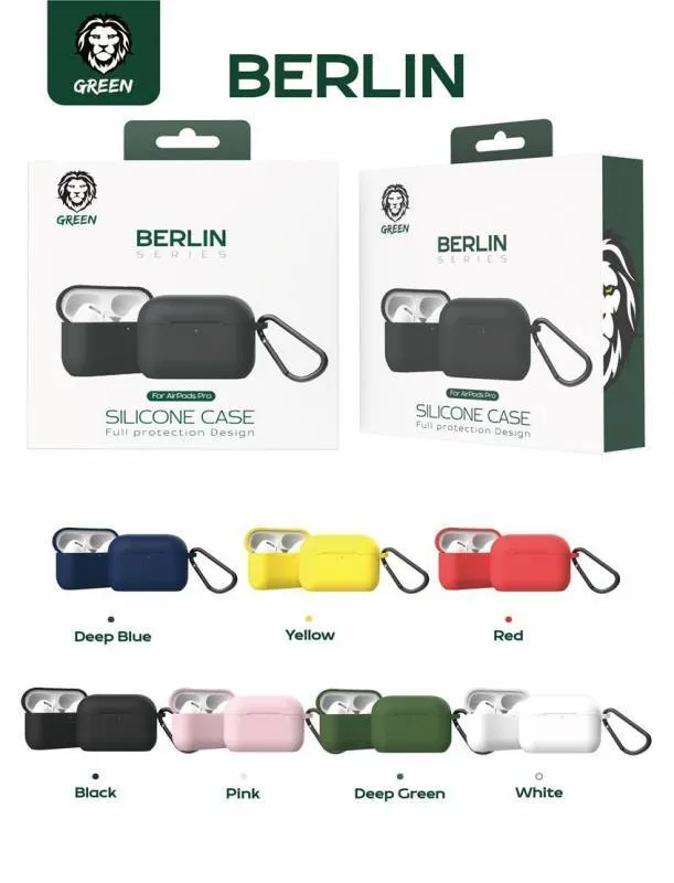 کاور سیلیکونی گرین لاین مدل Berlin مناسب برای Airpods 3