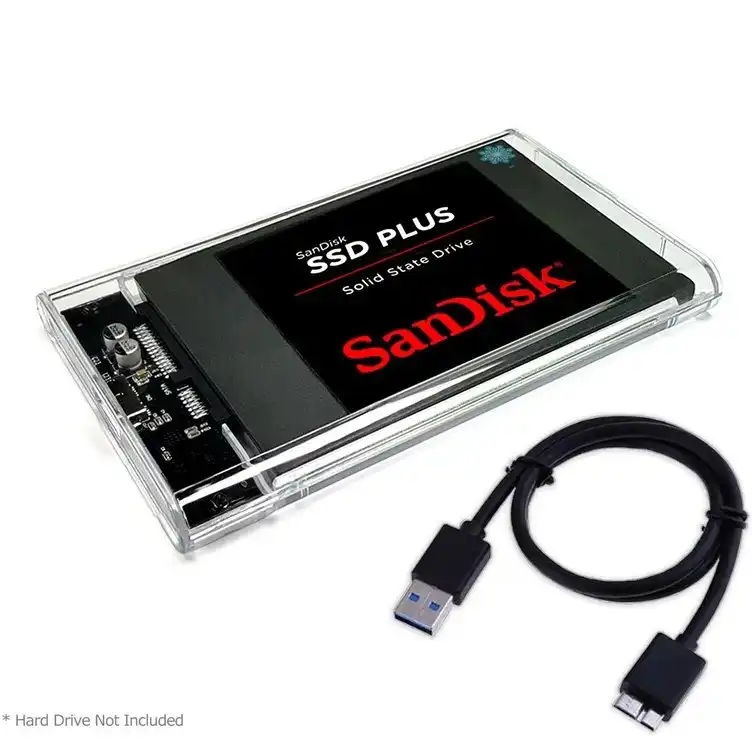 باکس هارد اکسترنال 2.5 اینچ USB 3.0 مدل شفاف