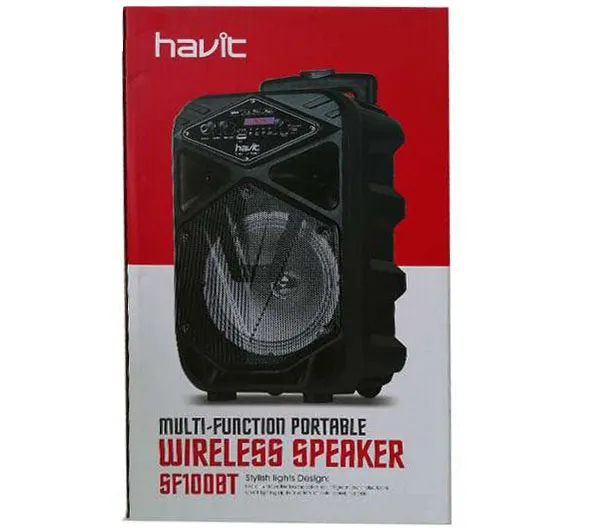 اسپیکر پرتابل چمدانی هویت مدل HV-SF100BT