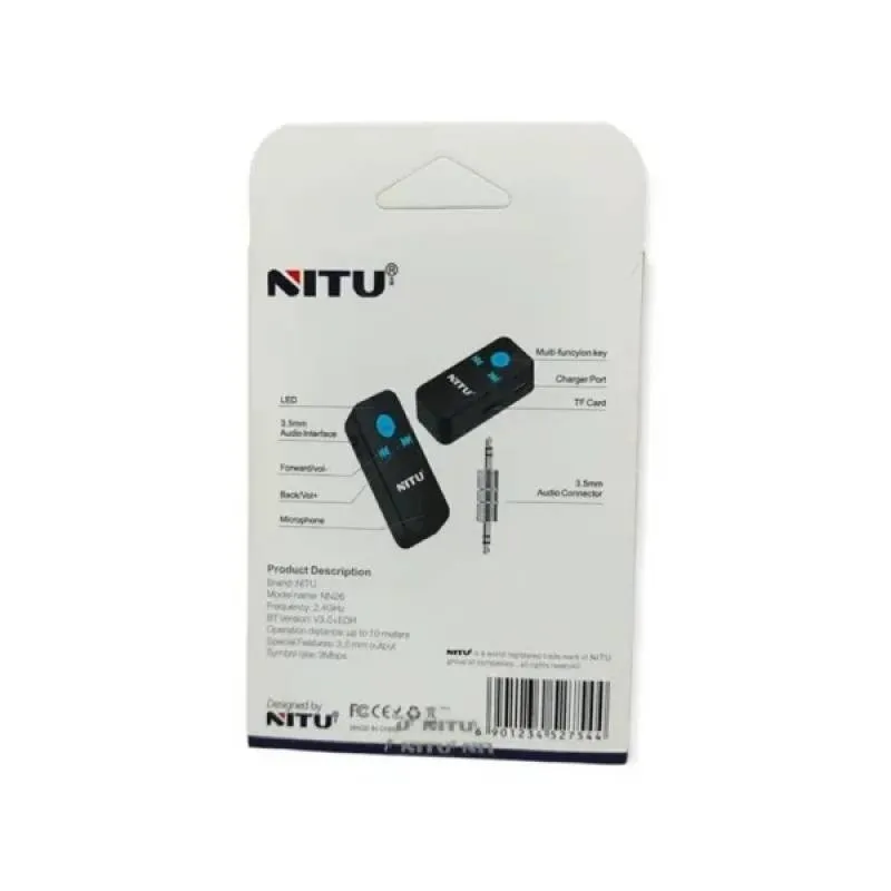 گیرنده بلوتوث نیتو مدل NN26 AUX