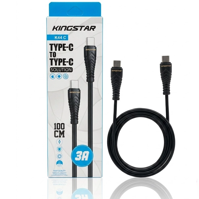 کابل تبدیل Type-C PD به Type-C کینگ استار مدل K44 C طول 1 متر