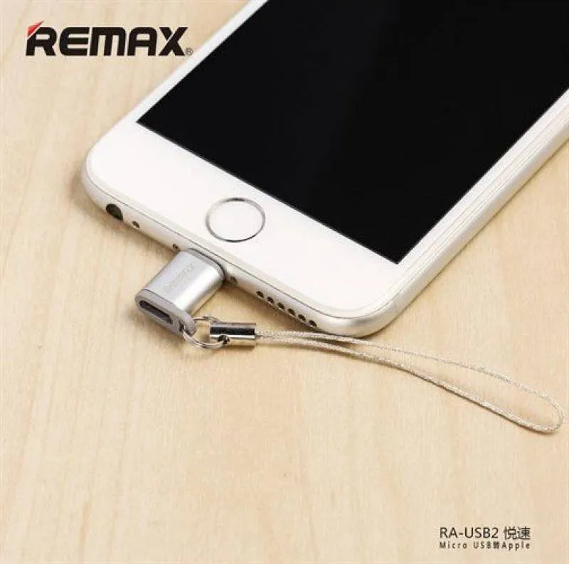 مبدل micro USB به لایتنینگ ریمکس مدل RA-USB2