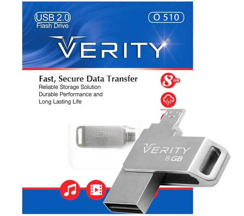 فلش مموری وریتی مدل O510 ظرفیت 8 گیگابایت