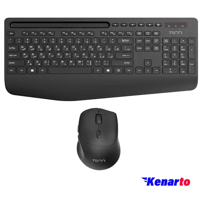 کیبورد و ماوس بی سیم تسکو مدل TKM 7025W