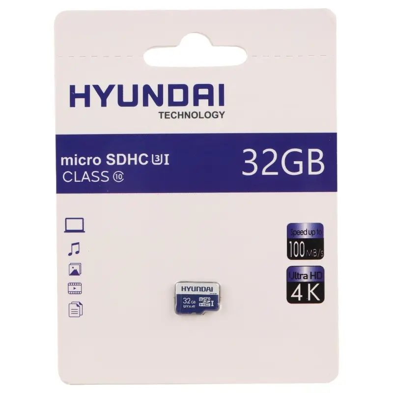 کارت حافظه microSDHC هیوندای مدل 4K A1 V30 کلاس 10 استاندارد UHS-I U3 ظرفیت 32 گیگابایت