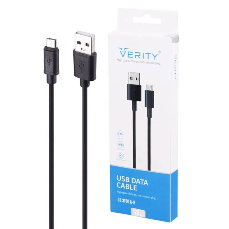 کابل تبدیل USB به MicroUSB وریتی مدل CB 3150A طول 1 متر