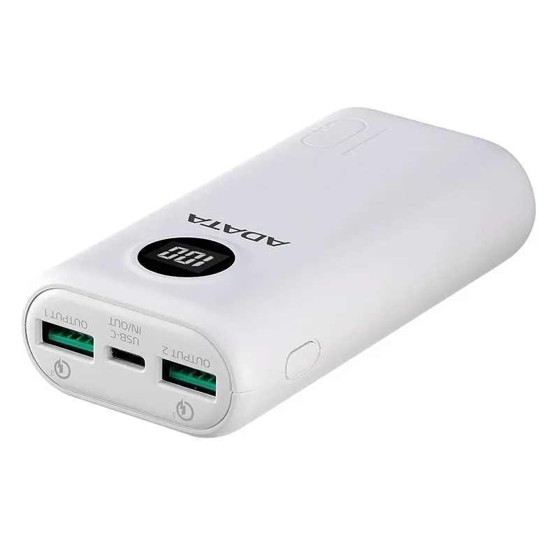 شارژر همراه ای دیتا مدل P10000QCD QC3 PD ظرفیت 10000 میلی آمپر ساعت