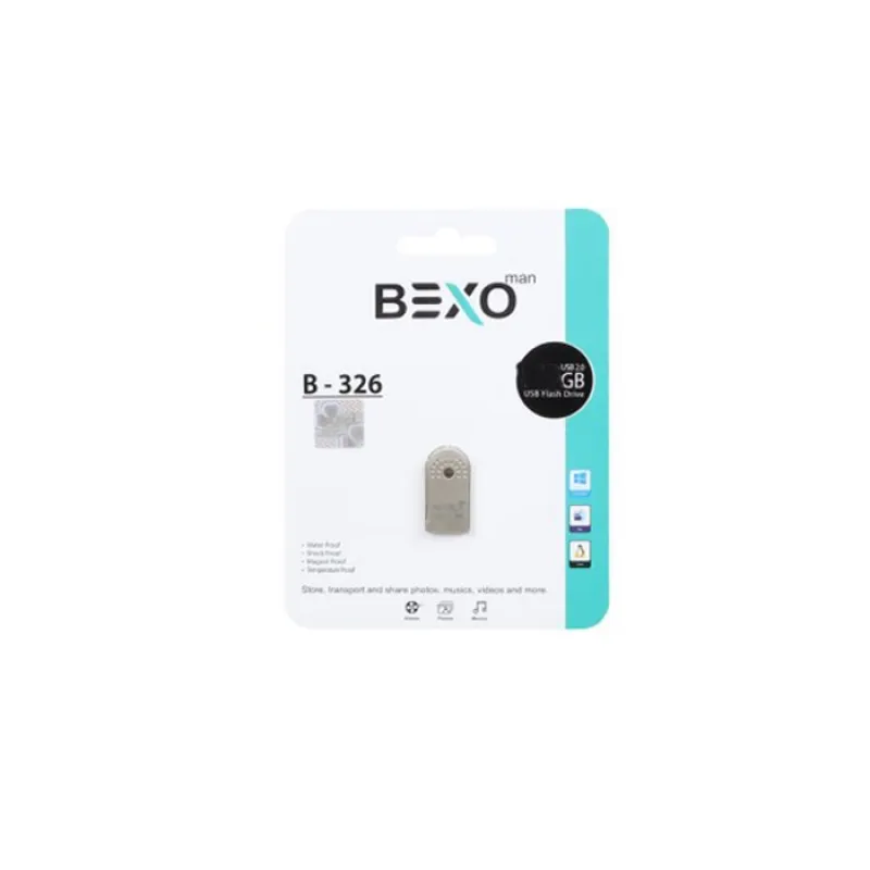 فلش مموری بکسو مدل B-326 USB2.0 ظرفیت 8 گیگابایت