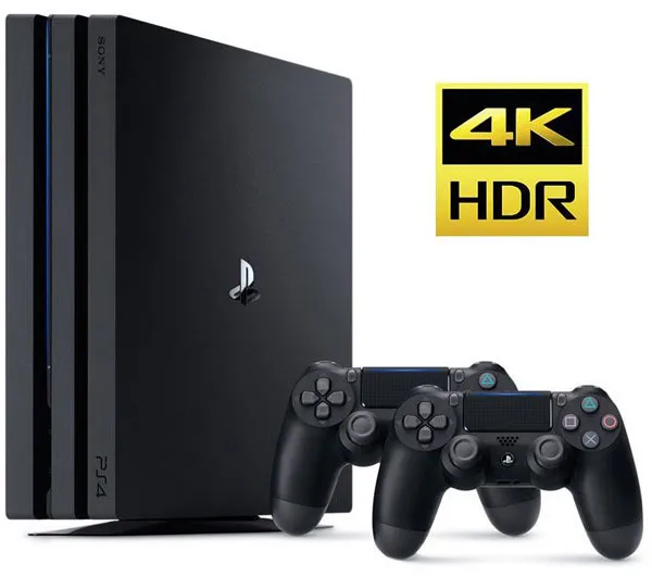 کنسول بازی سونی مدل Playstation 4 Pro ریجن 2 کد CUH-7216B ظرفیت 1 ترابایت به همراه دو گیم پد