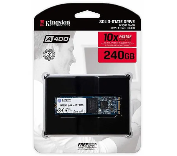 اس اس دی اینترنال کینگستون مدل SA400M8 ظرفیت 240 گیگابایت