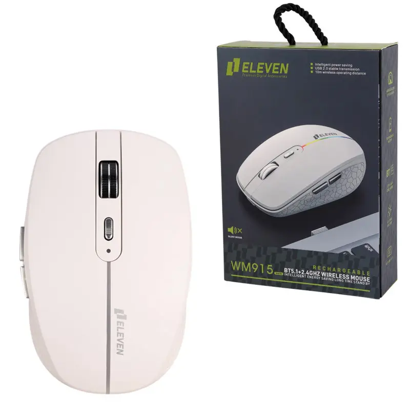 ماوس مخصوص بازی بی سیم بلوتوث شارژی ایلون مدل WM915 RGB