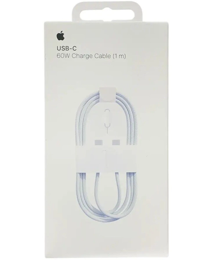 کابل تبدیل Type-C PD به Type-C اپل مدل MQKJ3ZM/A 60W طول 1 متر اصل چین