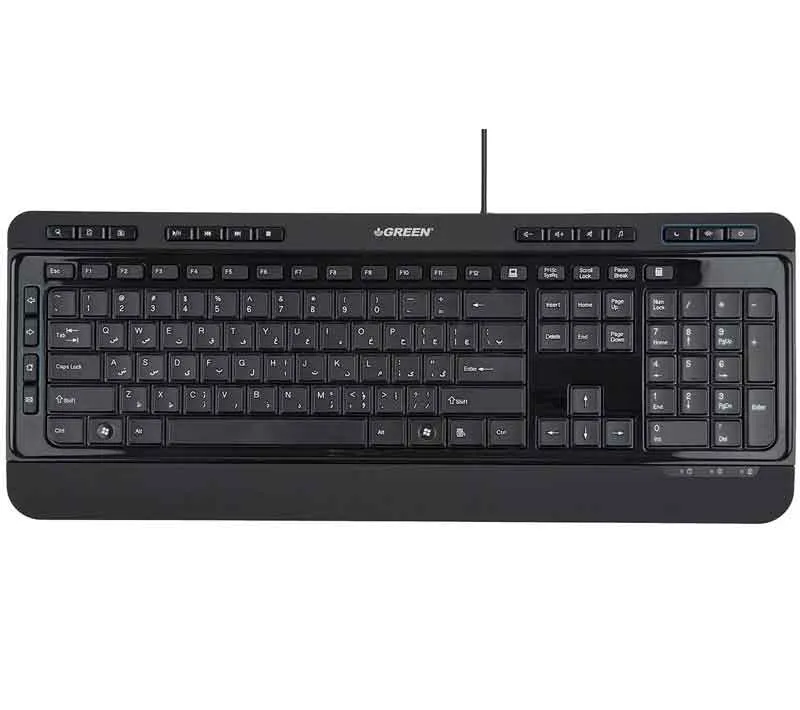 کیبورد گرین مدل GK-502 با حروف فارسی