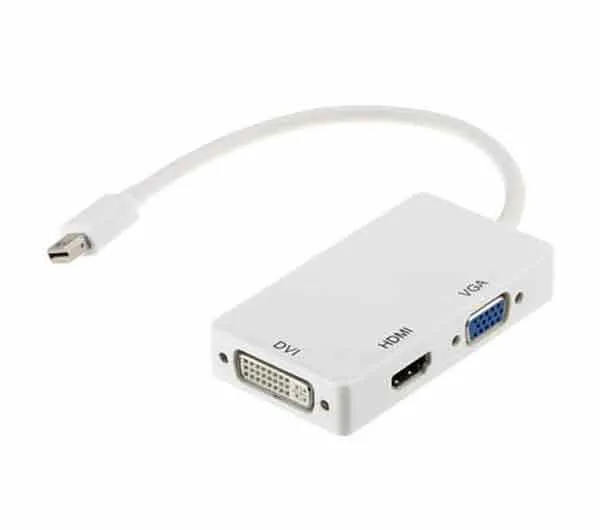 مبدل Mini DisplayPort به HDMI، DVI و VGA مدل All in one