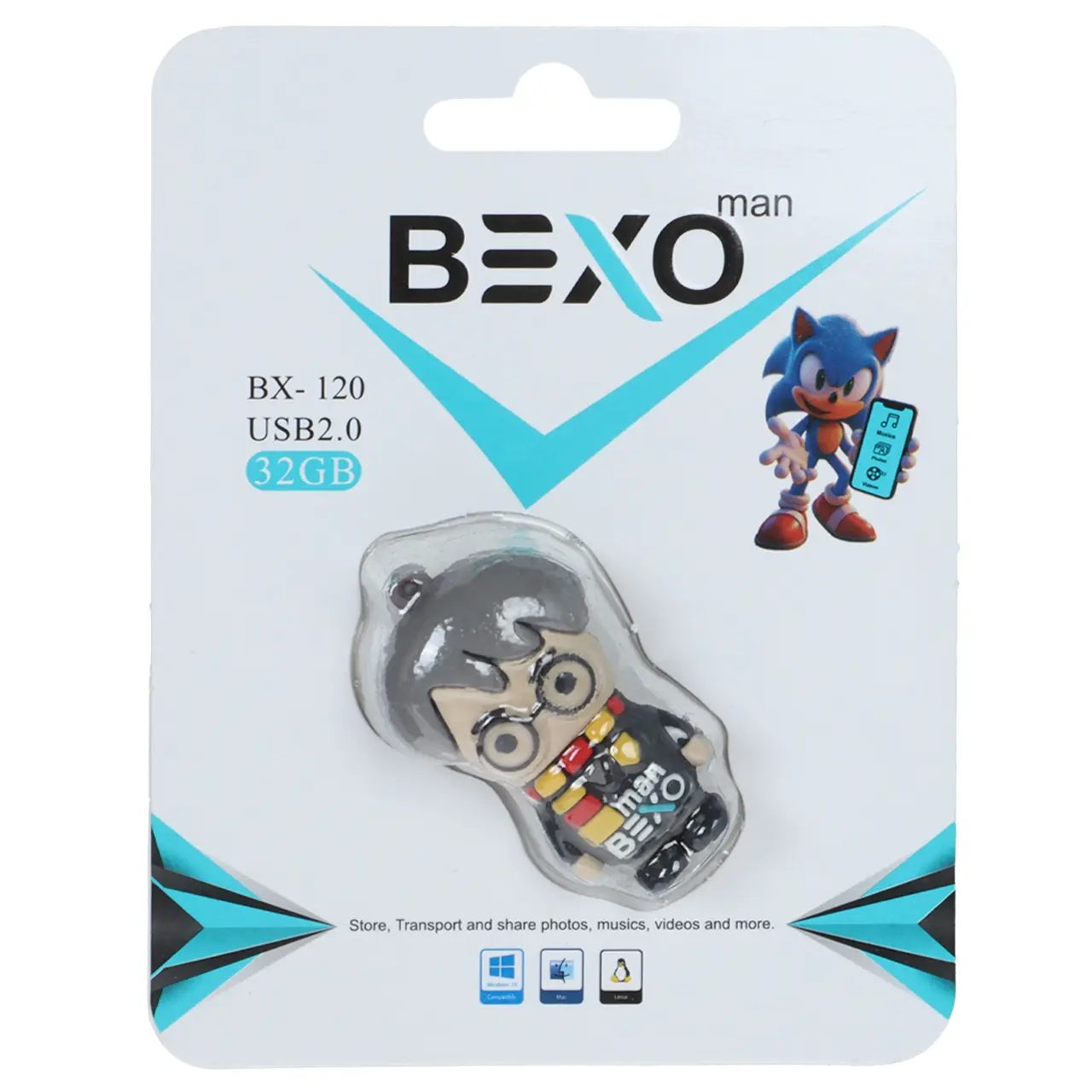 فلش مموری بکسو مدل BX-120 USB2.0 ظرفیت 32 گیگابایت