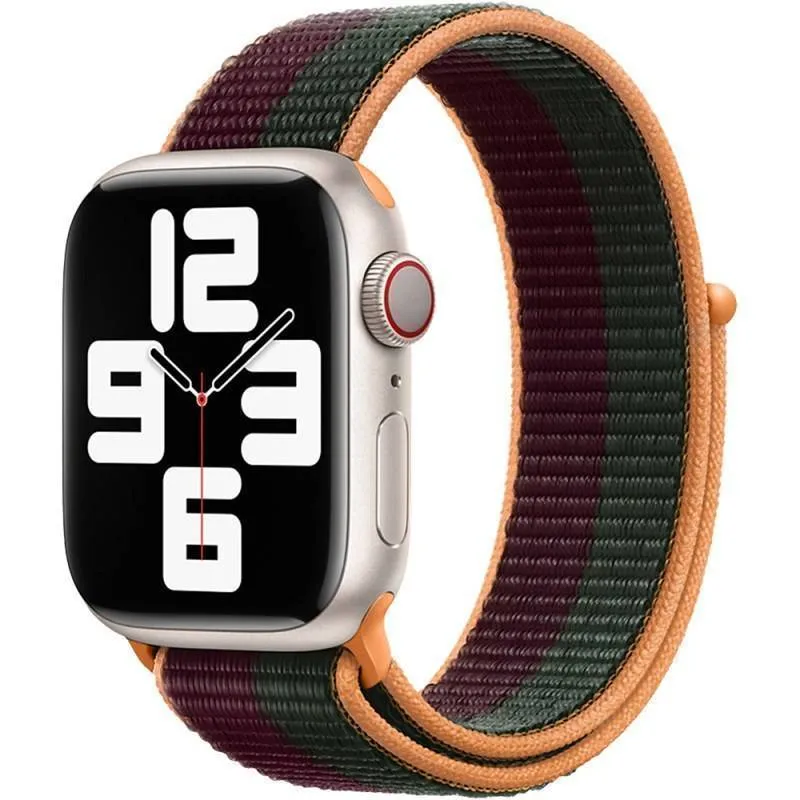 بند ساعت هوشمند گرین لاین مدل Woven Nylon Sport مناسب برای اپل واچ 42/44/45 میلی متری