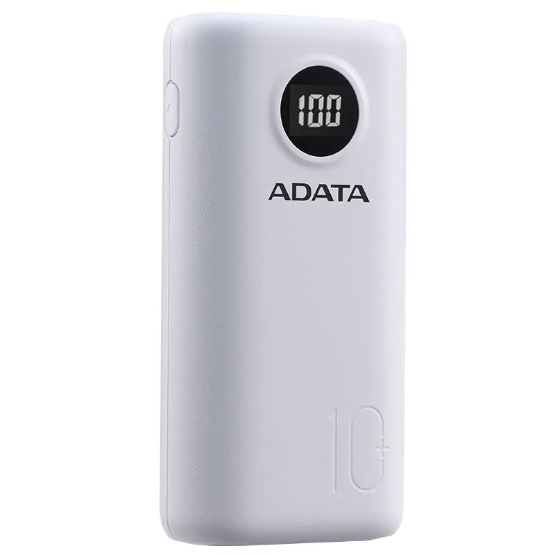 شارژر همراه ای دیتا مدل P10000QCD QC3 PD ظرفیت 10000 میلی آمپر ساعت