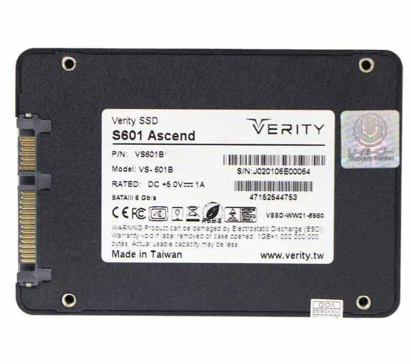 اس اس دی اینترنال وریتی مدل S601 ظرفیت 128 گیگابایت